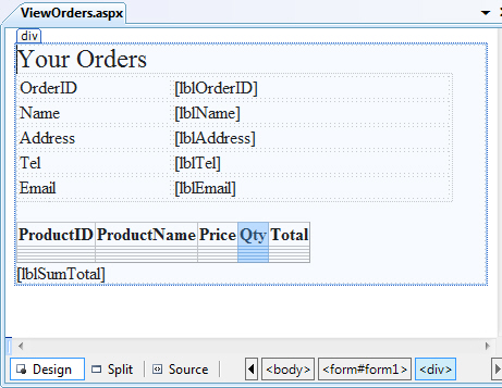 ASP.NET Shopping Cart ASP.NET Shopping Cart