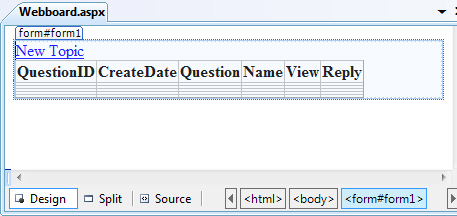 ASP.NET สร้าง WebBoard ASP.NET สร้าง WebBoard