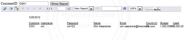 Crystal Report Web(ASP.NET) Crystal Report Web(ASP.NET)