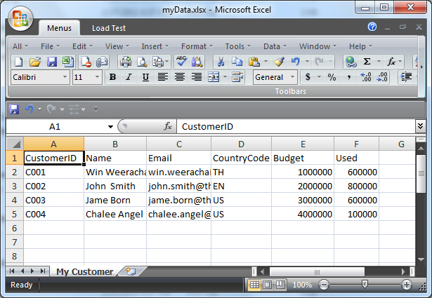 PHPExcel MySQL