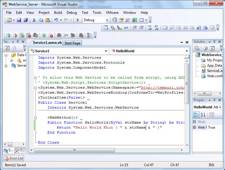 ASP.NET Web Service ASP.NET Web Service