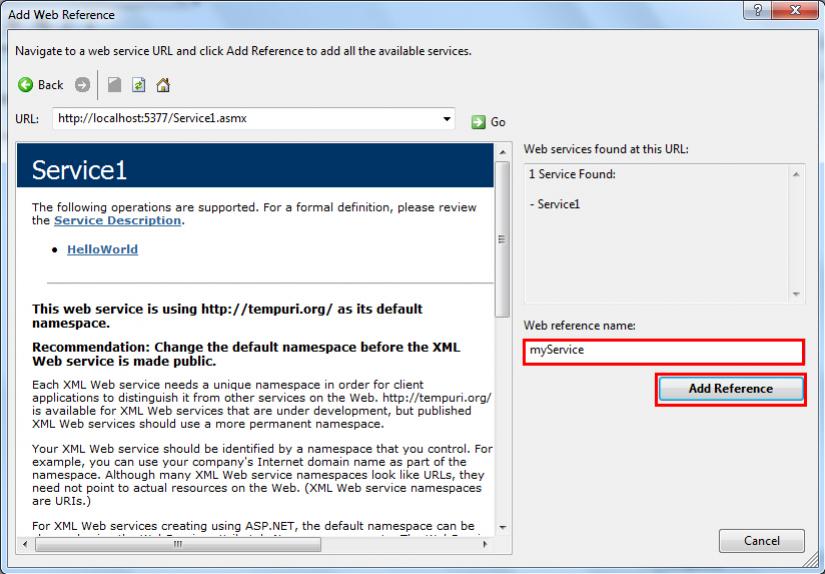 ASP.NET Web Service ASP.NET Web Service