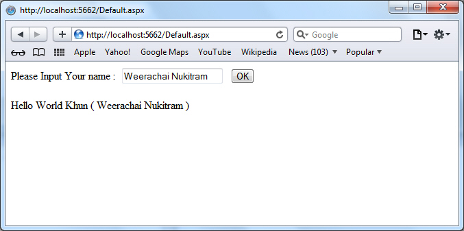 ASP.NET Web Service ASP.NET Web Service