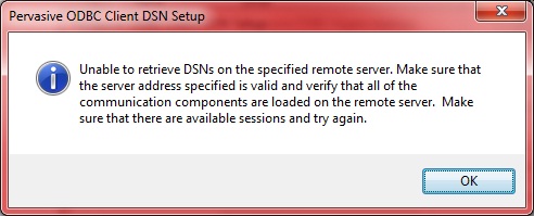 ODBC Error
