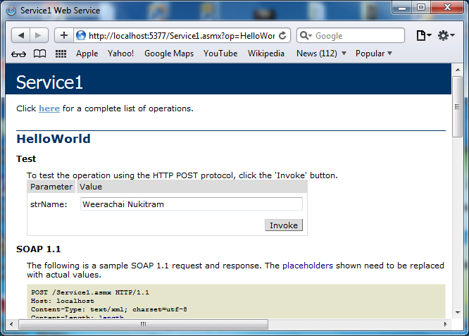 ASP.NET Web Service ASP.NET Web Service