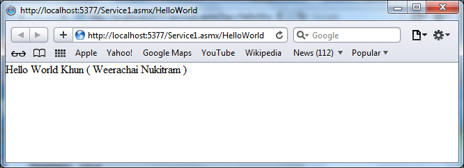 ASP.NET Web Service ASP.NET Web Service