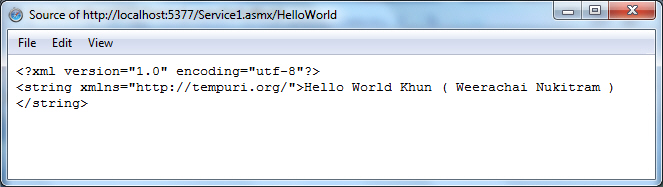 ASP.NET Web Service ASP.NET Web Service
