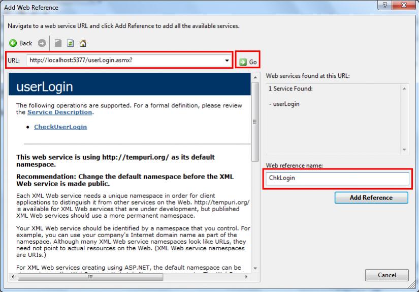 Web Service and Login Username Password Web Service and Login Username Password