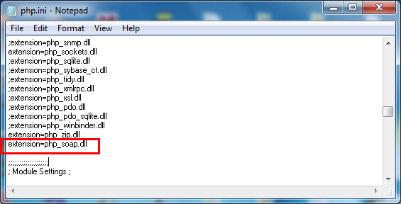 php_soap.dll and php.ini