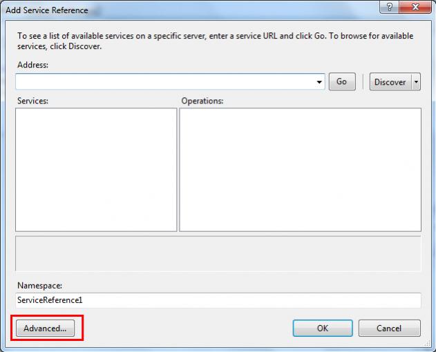 Windows Form Application Add Web Reference