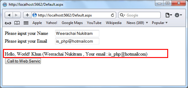 PHP Create Web Service and Call by ASP.NET (.NET Framework) PHP Create Web Service and Call by ASP.NET (.NET Framework)