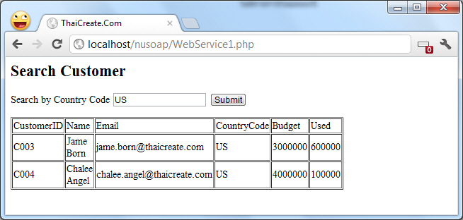 PHP Web Service and MySQL Database PHP Web Service and MySQL Database