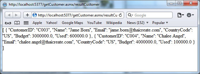 ASP.NET Web Service and JSON ASP.NET Web Service and JSON
