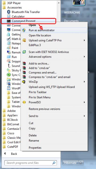 Command Prompt Run As Administator 