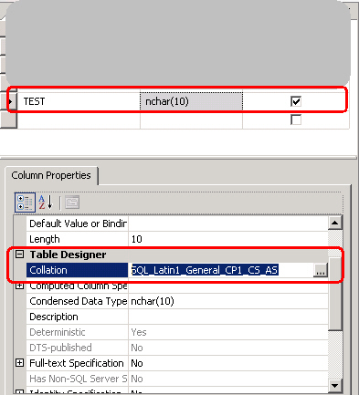 SQL Server Case Sensitive