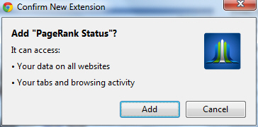 Chrome Google PageRank
