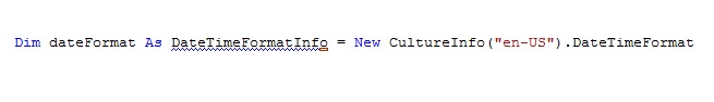 DateTimeFormatInfo DateTimeFormatInfo