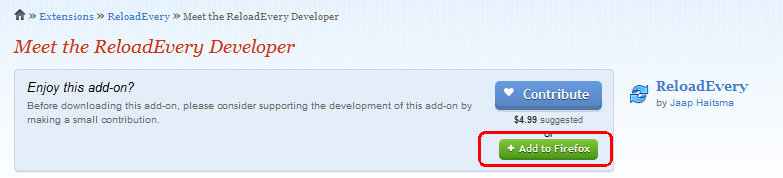 ReloadEvery Mozilla Firefox