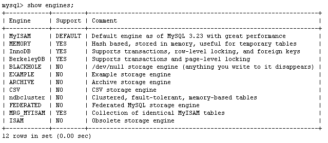 MySQL Engine