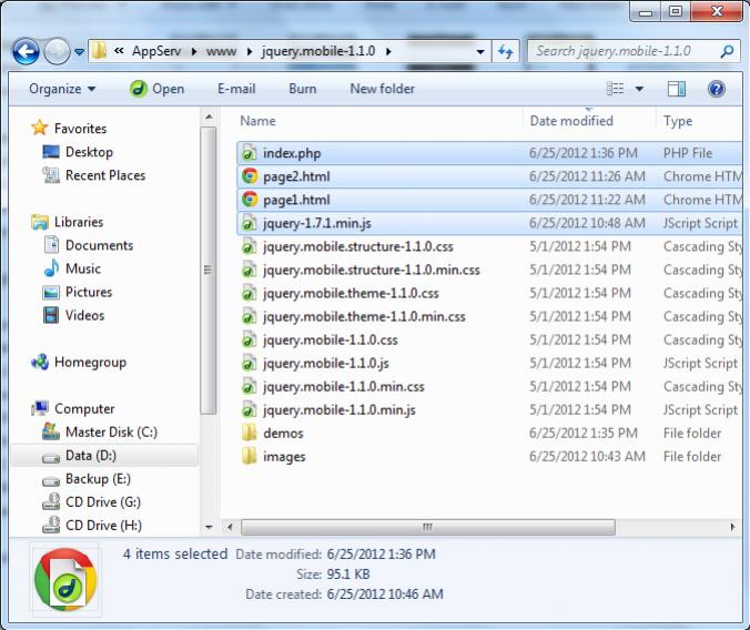 jQuery Mobile jQuery Mobile