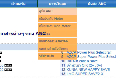 CSS ตัวอักษรทับเมนู