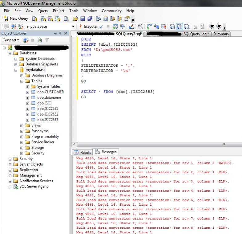 SQLQueryImport