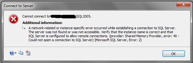 Cannot connect