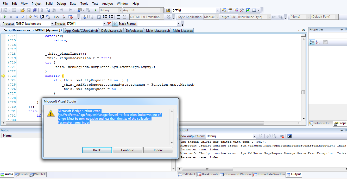 Missing Jscript Register Microsoft JScript runtime error: Sys.WebForms ...