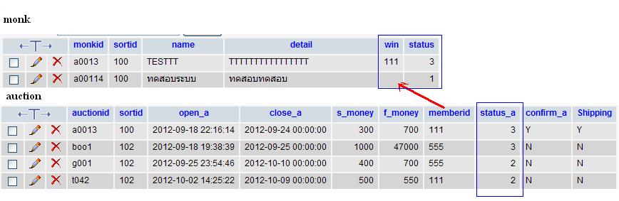 ตัวอย่างตารางครับ