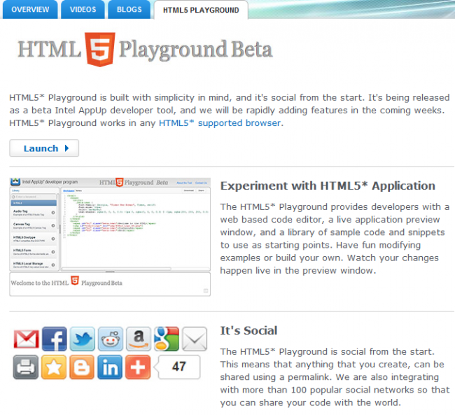 HTML 5 PlayGround
