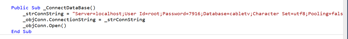 CODE เชื่อมต่อในโปรแกรม