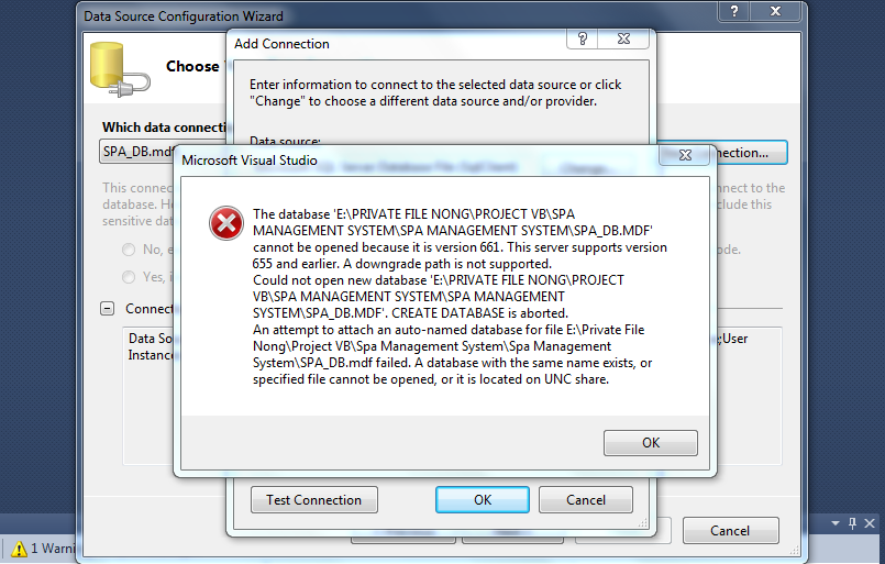 Error Attach database SQL Server2008R2