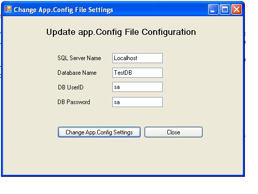 Update App.Config
