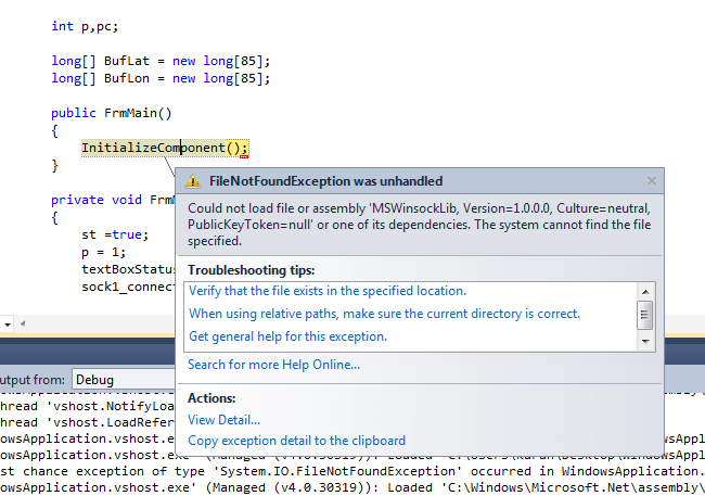 InitializeComponent(); มันบอกว่า file ไม่มี ต้องแก้ยงไง InitializeComponent(); มันบอกว่า file ไม่มี ต้องแก้ยงไง