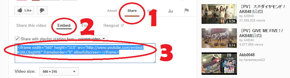 การใช้IFrameดึงYoutube02