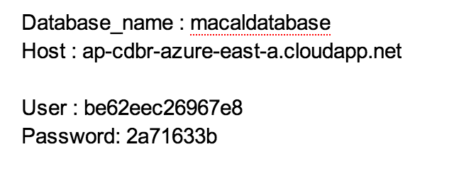 Host user pwd ของ Azure ผม