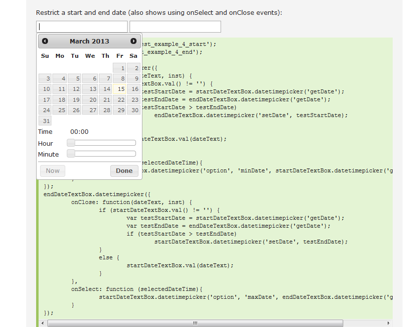 datepicker