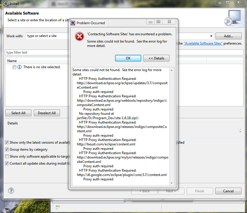 plugin error