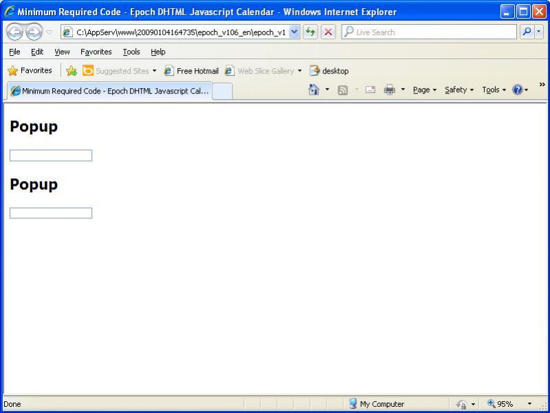 หน้า popup