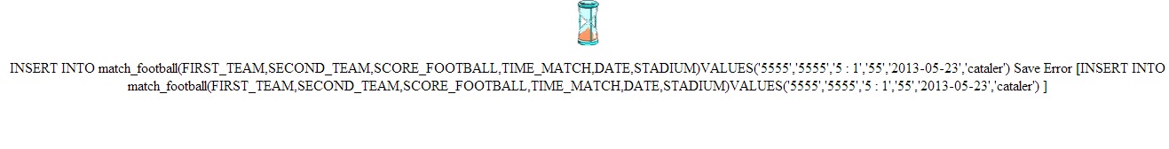 Save Error Save Error