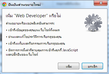 Chrome Web Developer