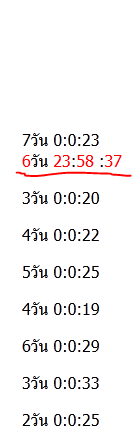 ผลลัพท์ข้อมลที่ได้