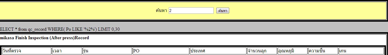 มันออกเป้นแบบนี้อ่ะค่ะ ไม่ยอมแสดงใน ตาราง
