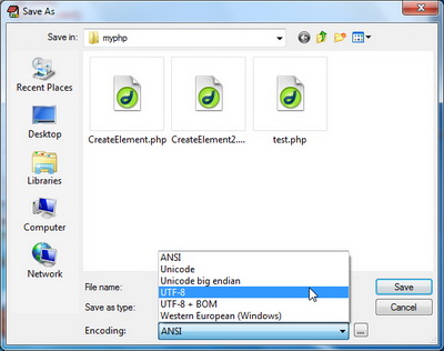 Edit Plus Save File UTF-8