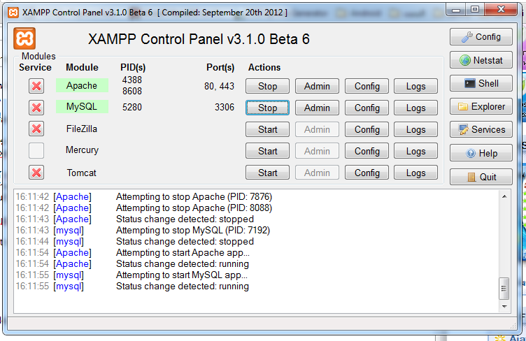 ติดตั้ง MariaDB แทน MySql โดยใช้ XAMPP (Apache+PHP+MariaDB)