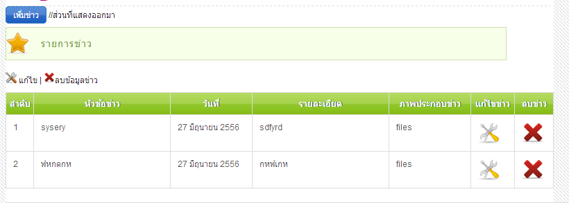 ฟอร์ม ข่าว ฟอร์ม ข่าว