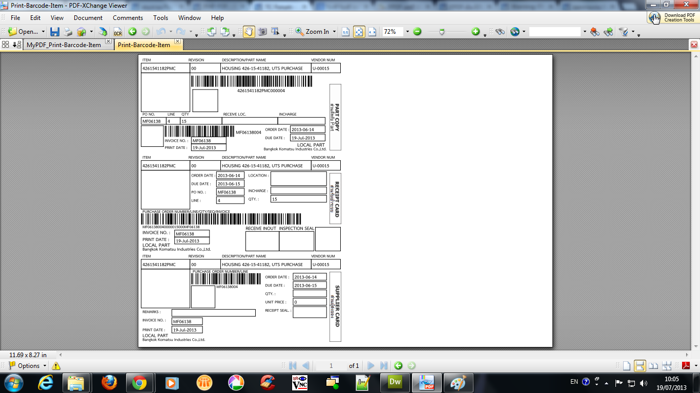 fpdf-Barcode-multi-col