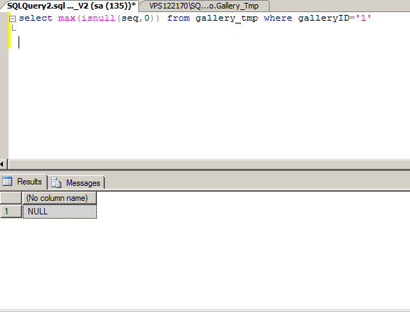 error isnull