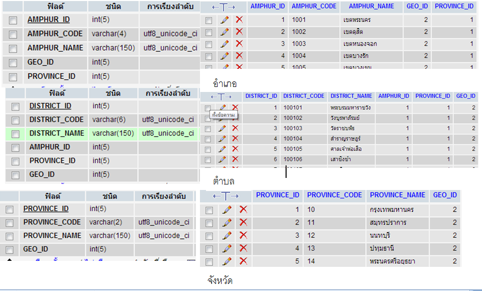 ฐานขู้มูล ฐานขู้มูล