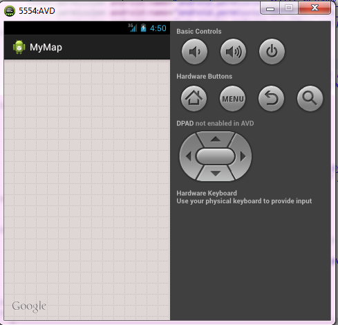 ภาพตอน Run Emulator